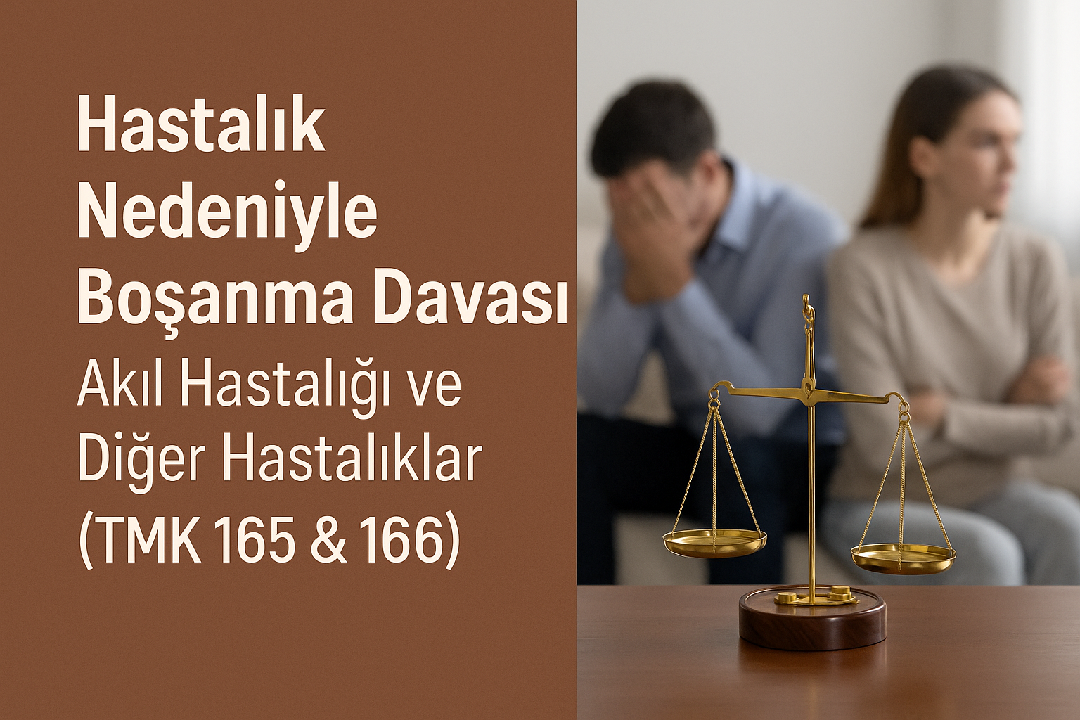 Hastalık Nedeniyle Boşanma Davası: Akıl Hastalığı ve Diğer Hastalıklar (TMK 165 & 166)