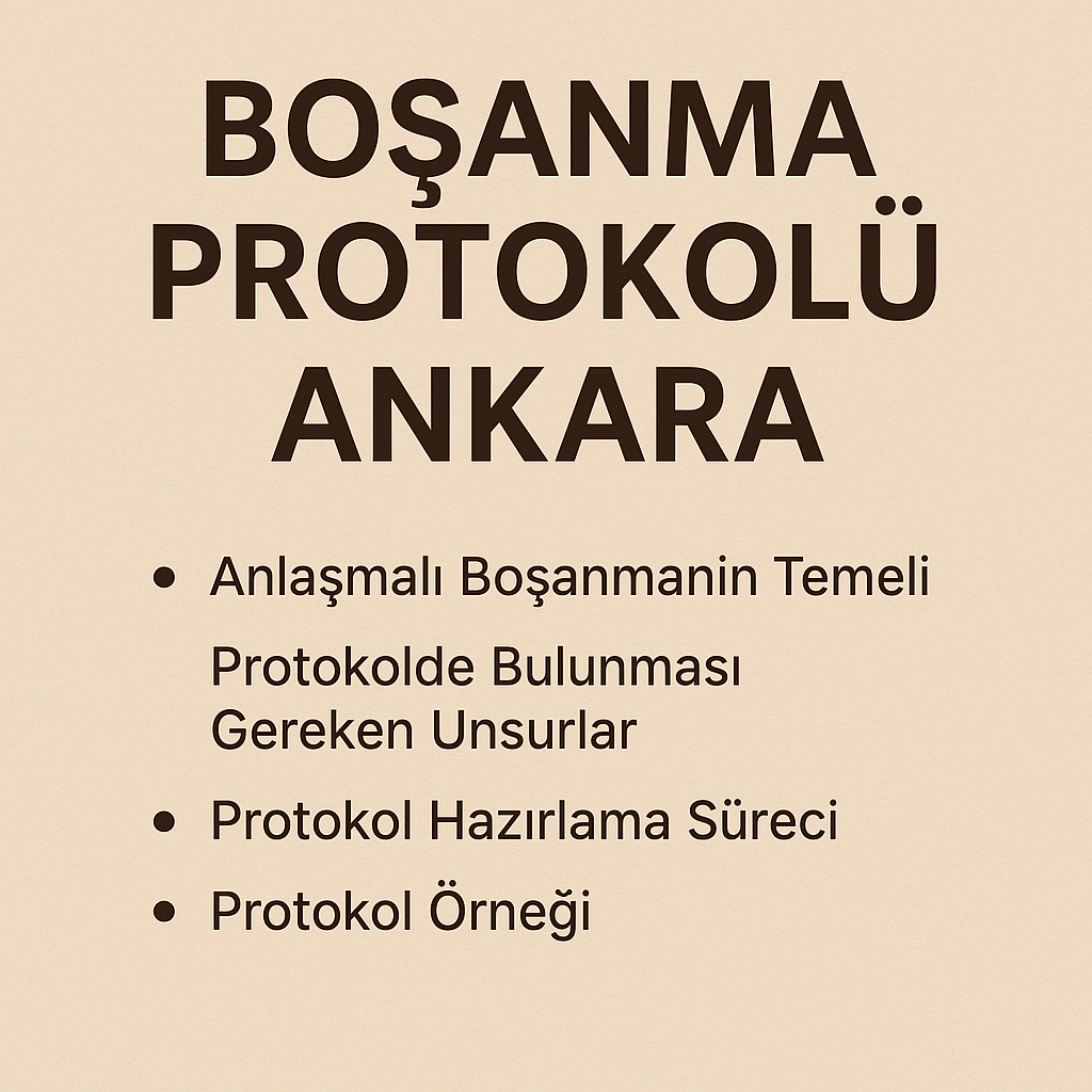 Boşanma Protokolü Ankara