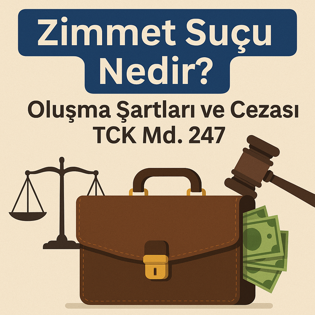 Zimmet Suçu Nedir? Oluşma Şartları ve Cezası TCK Md.247