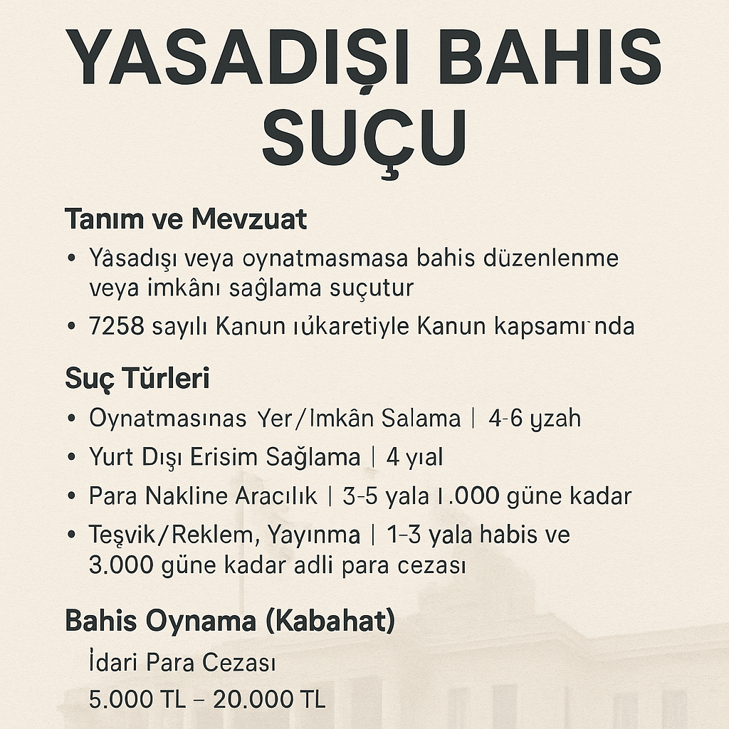 Yasadışı Bahis Suçu