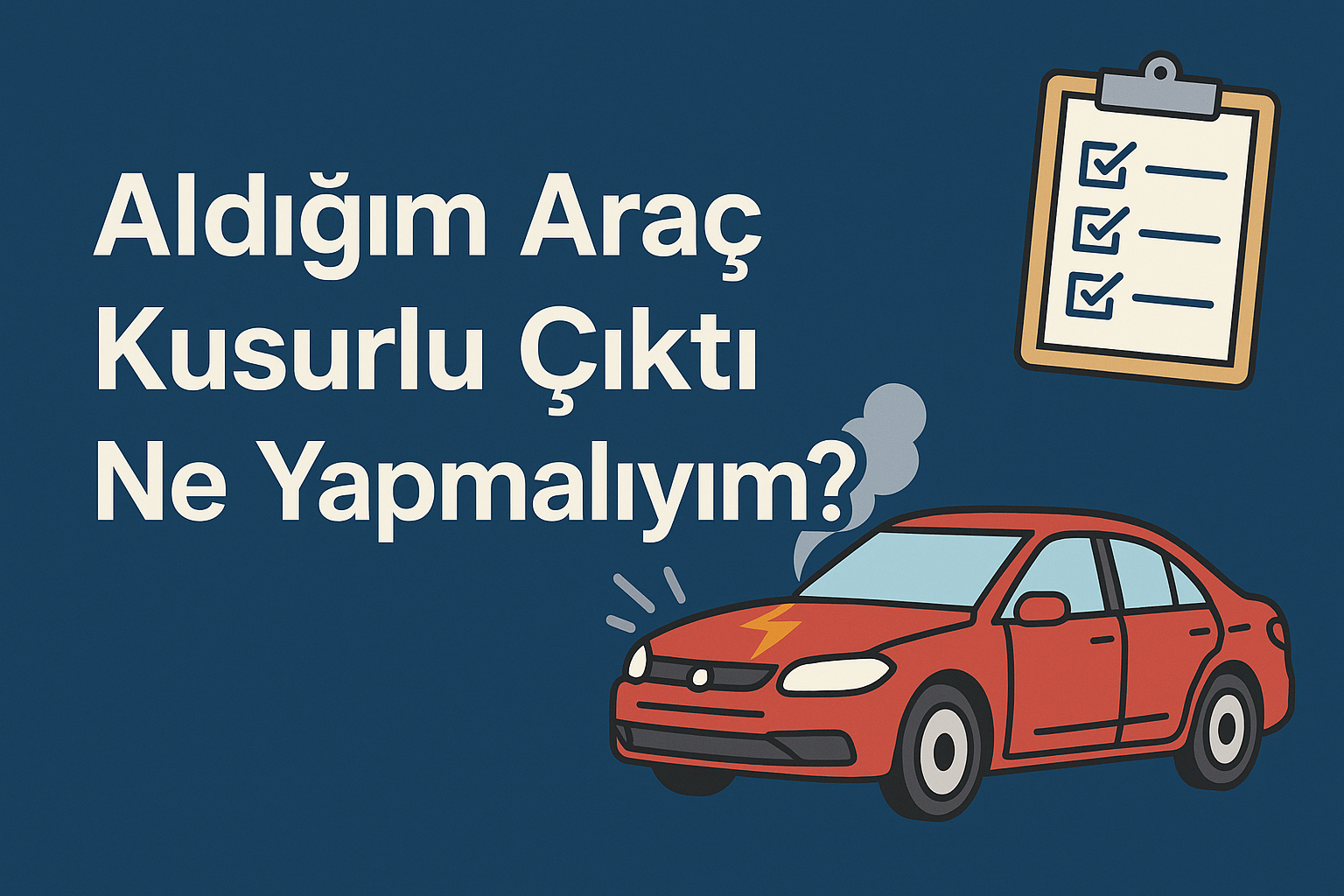 Aldığım Araç Kusurlu Çıktı Ne Yapmalıyım?