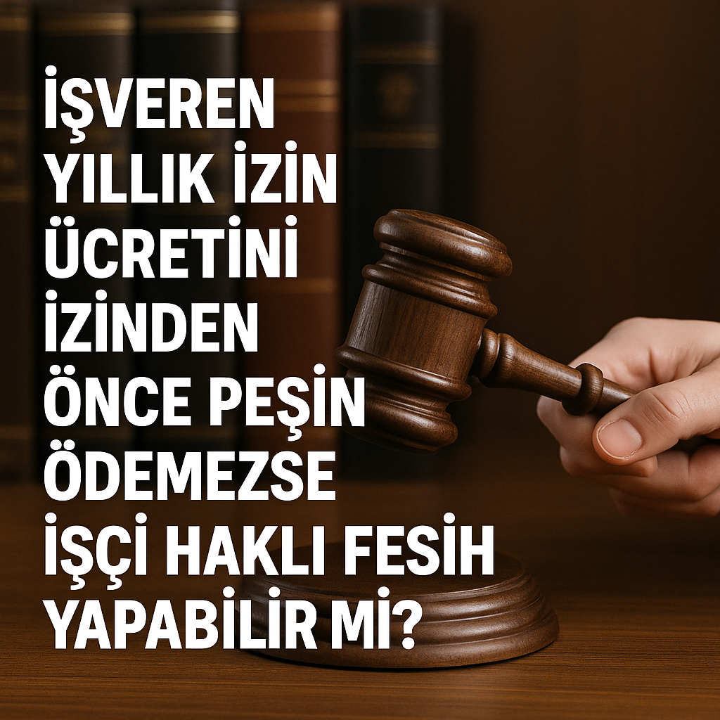 İşveren Yıllık İzin Ücretini İzinden Önce Peşin Ödemezse İşçi Haklı Fesih Yapabilir mi? 2025